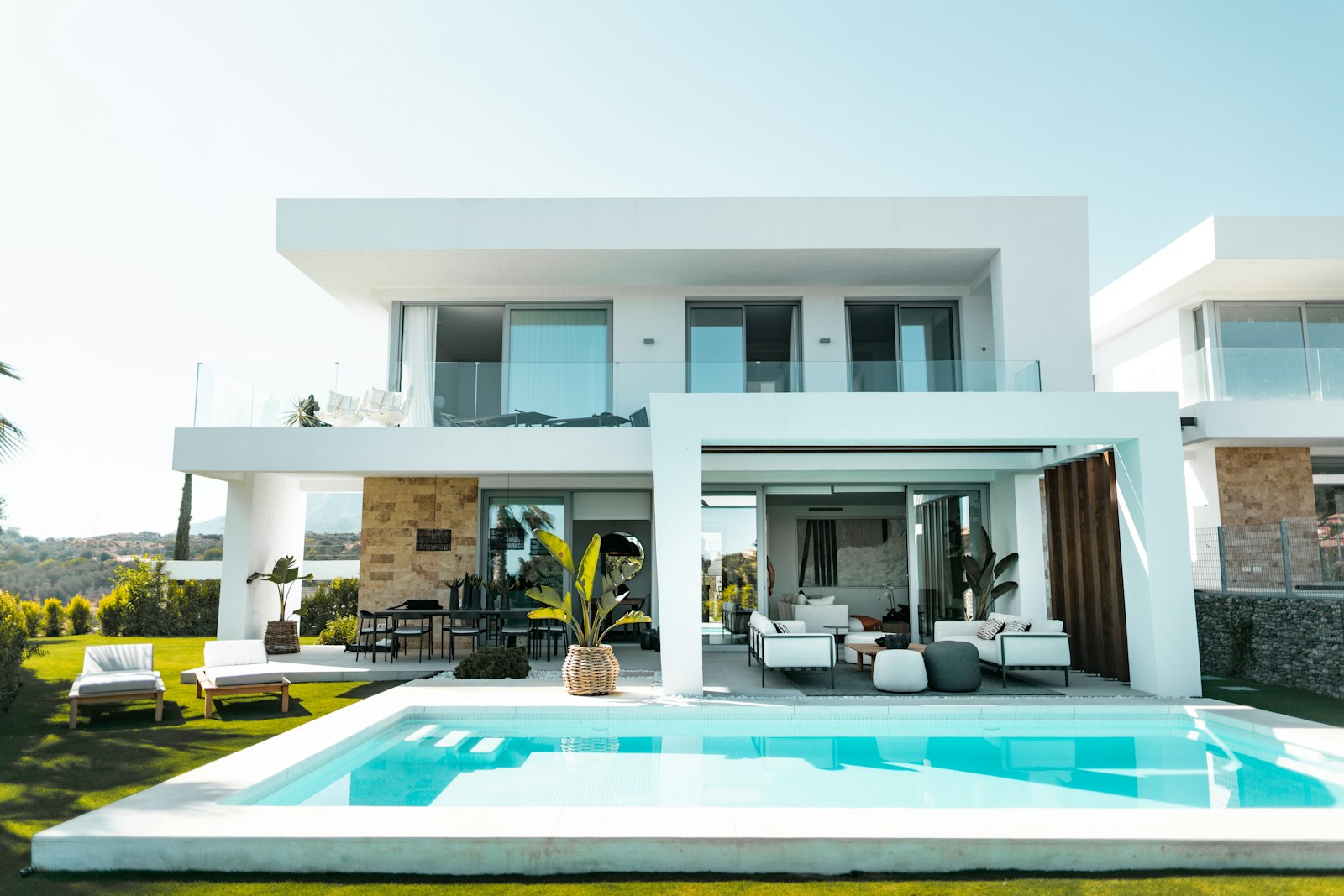 Modern home with pool